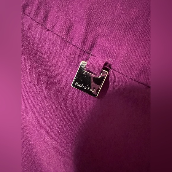 Purple Peck & Peck capri pants size XL womens - Picture 6 of 7